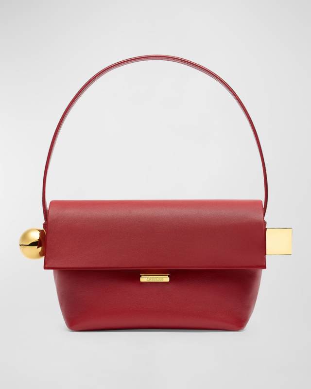Le Rond Carre Leather Shoulder Bag